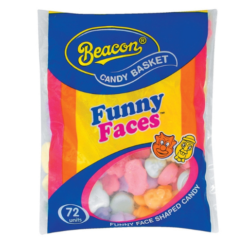 Beacon Funny Faces Shaped Candy 72's