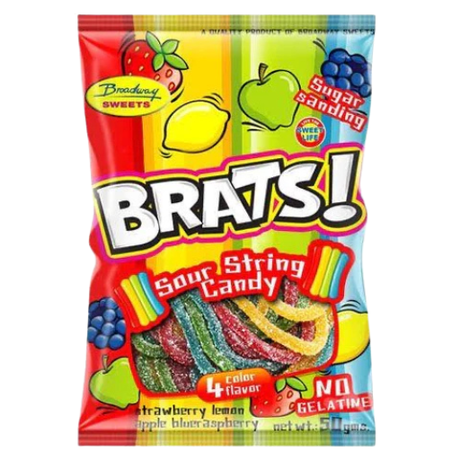 Brats Sour String Candy 50g