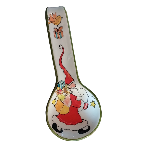 Ceramic Spoon Holder Santa - 24cm