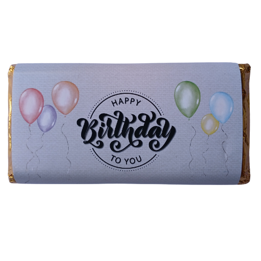 Happy Birthday To You Milk Chocolate Slab