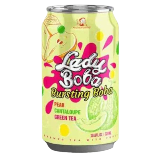 Lady Boba Bursting Boba Pear Cantaloupe Green Tea