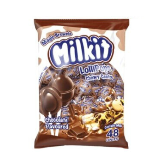 Milkit Chewy Centre Magic Brownie Lollipops 48's