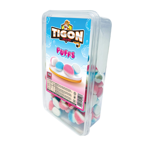 Tigon Puffs Jelly Tub 110pcs