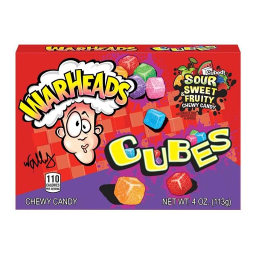 Warheads Sour Chewy Cubes Theater Box 113g